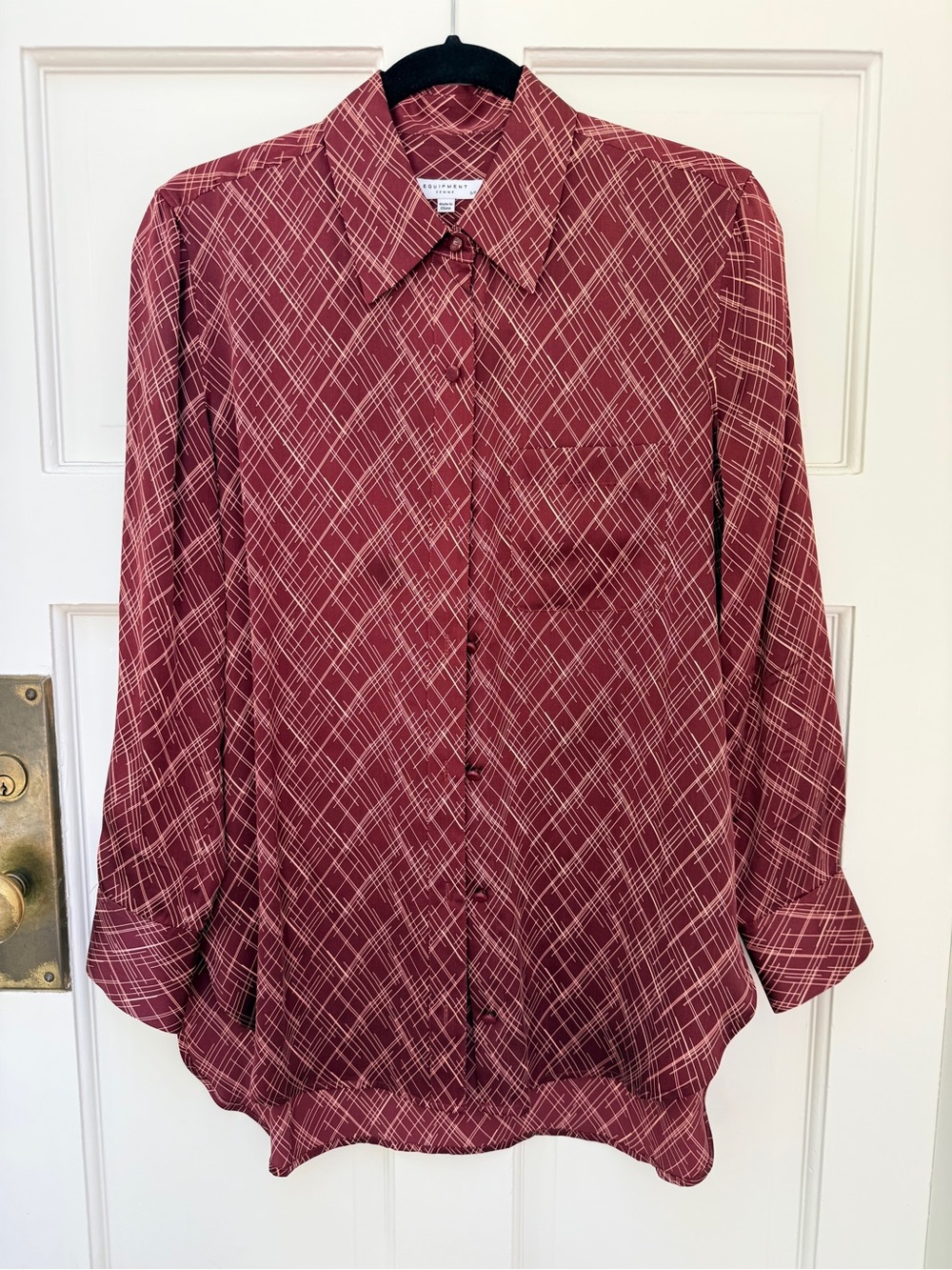Equipment silk blouse